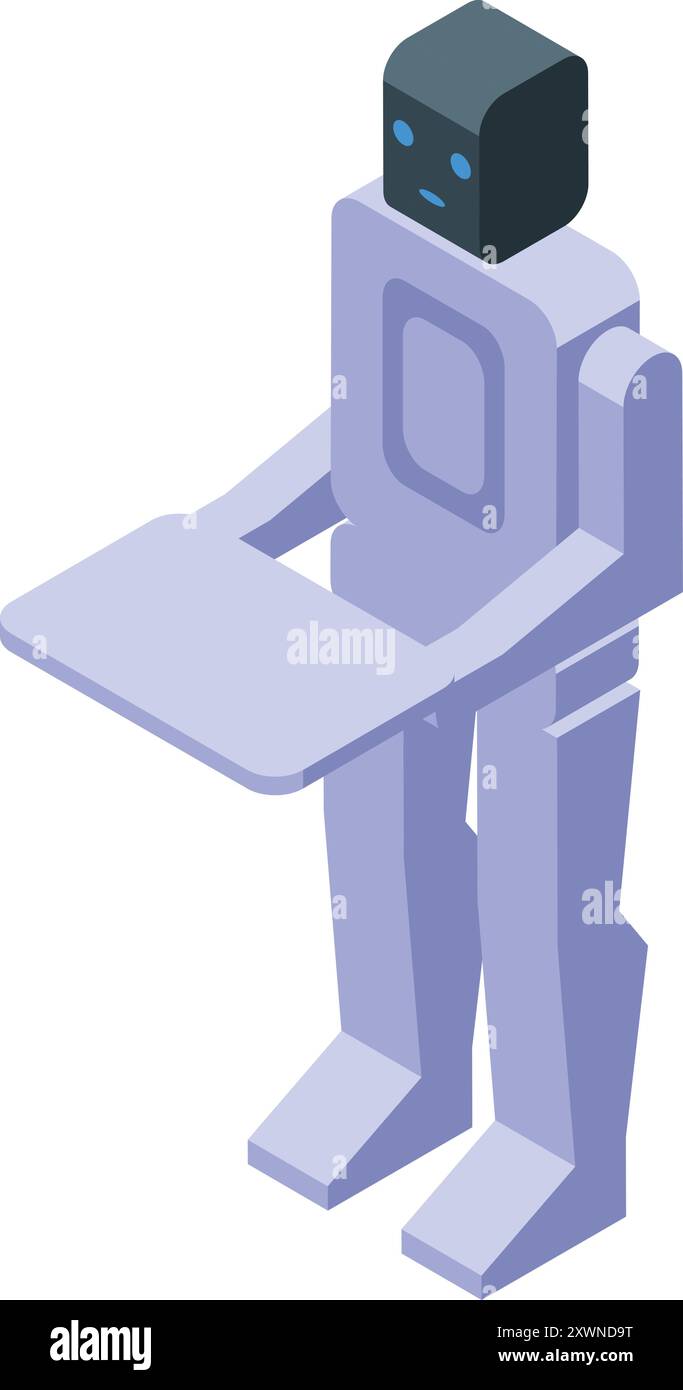 Restaurant serving robot Stock Vector Images - Alamy
