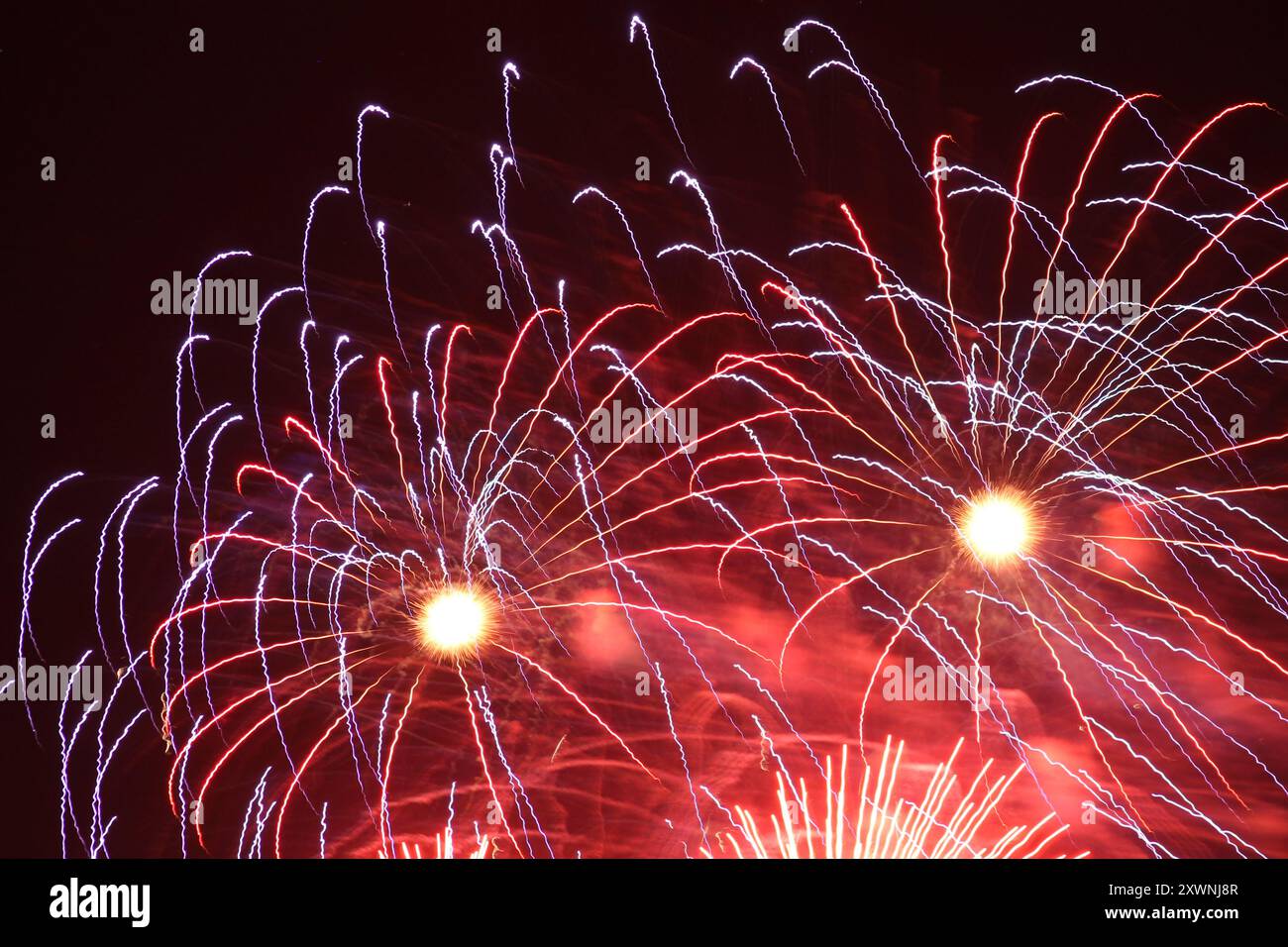 Photographs that involve light, painting with light, fireworks and long exposures. Stock Photo