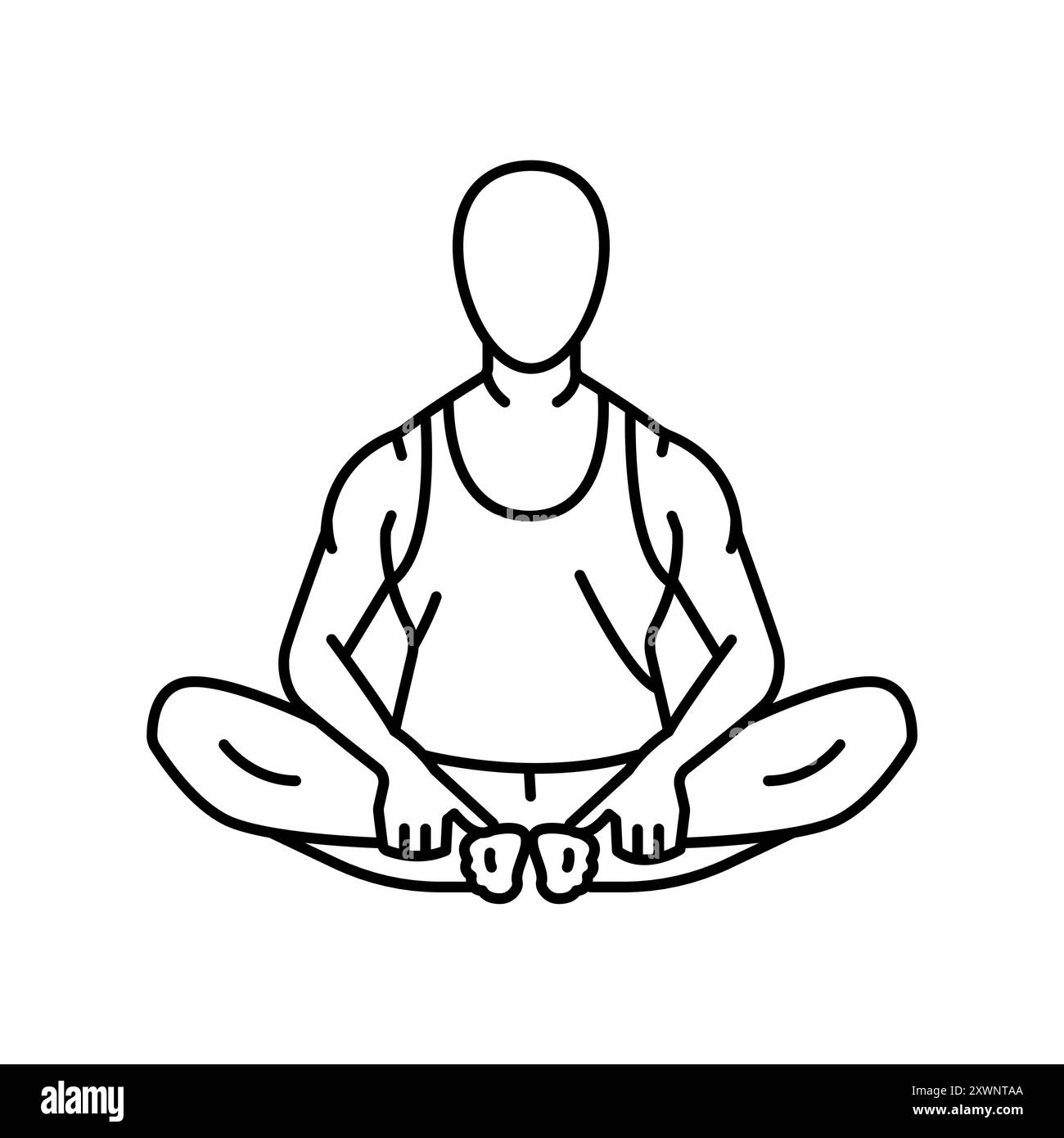 Butterfly pose isolated Black and White Stock Photos & Images - Alamy
