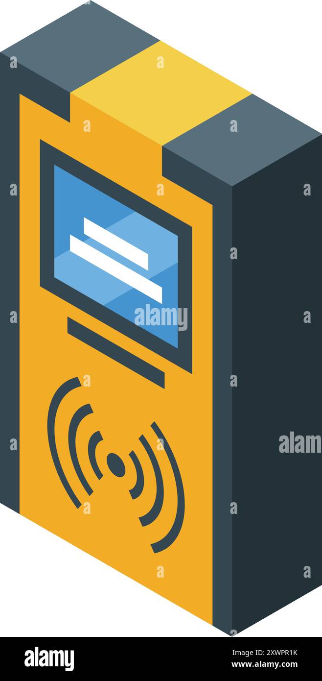 Parking meter pay with mobile Stock Vector Images - Alamy
