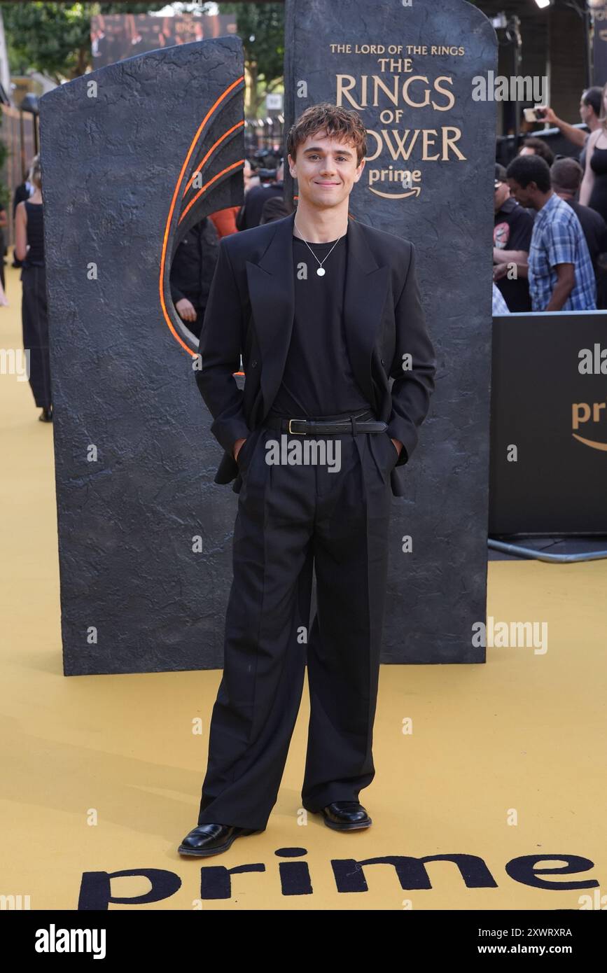 Calam Lynch arriving at the World premiere for Season Two of The Lord