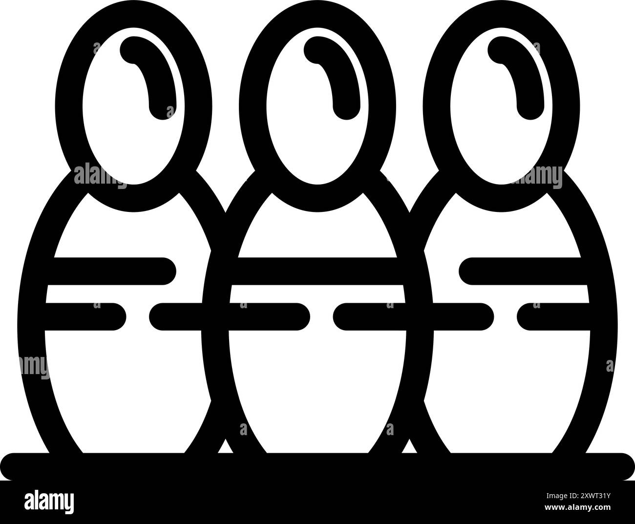 Simple vector of three people wearing protective suits standing ...
