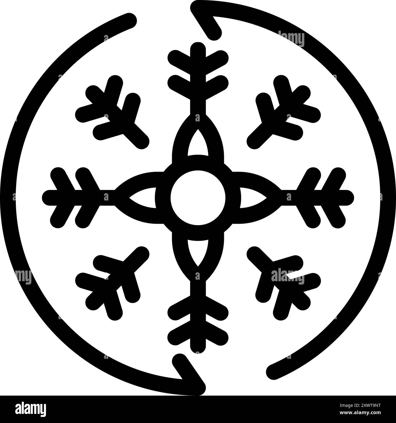 Perfect frozen circle Stock Vector Images - Alamy