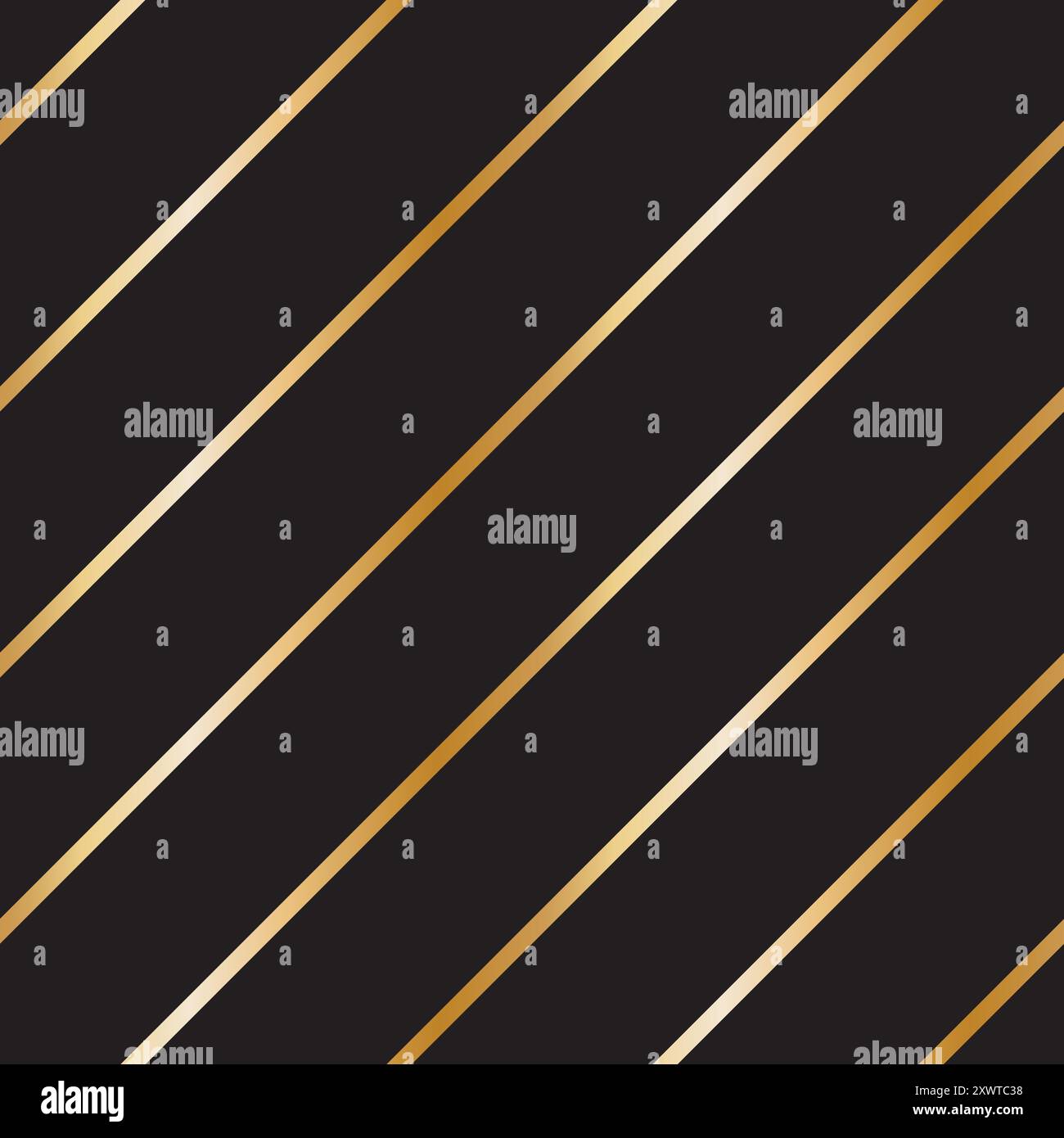 Seamless vector pattern with thin gold diagonal stripes, wrapping paper scrapbook textile. Vector illustration Stock Vector