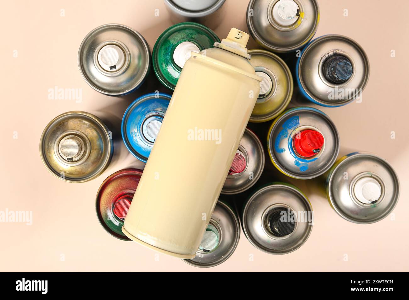 Many used spray cans hi-res stock photography and images - Alamy