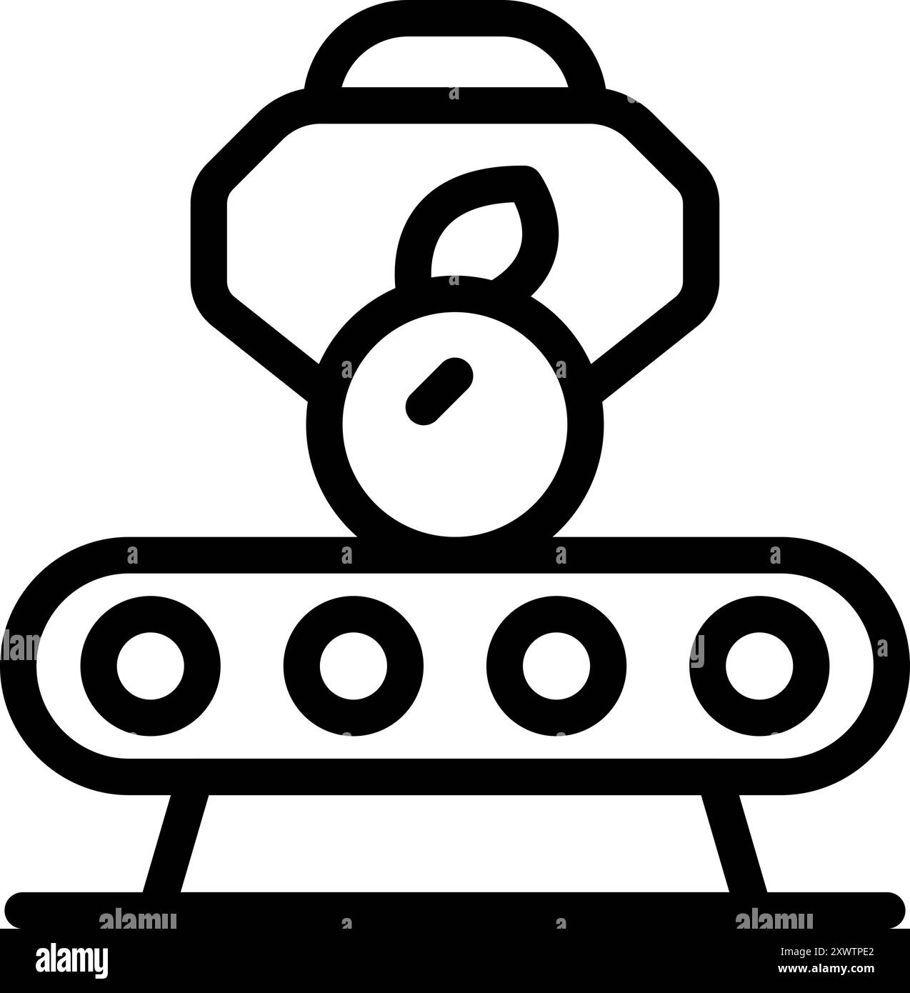 Apple grading sorting machine Cut Out Stock Images & Pictures - Alamy