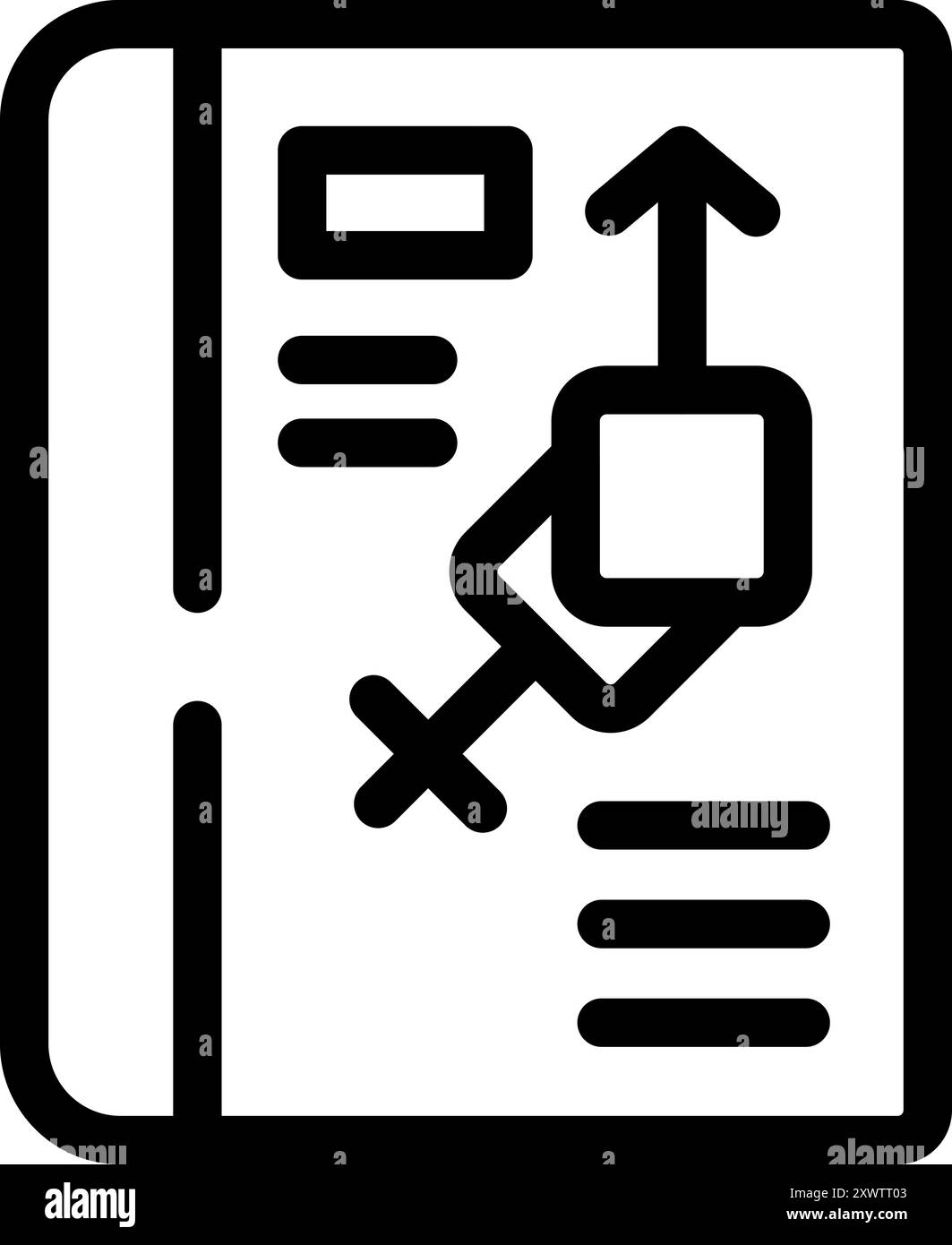 Project manager is creating a strategy for a new project, using agile methodology Stock Vector