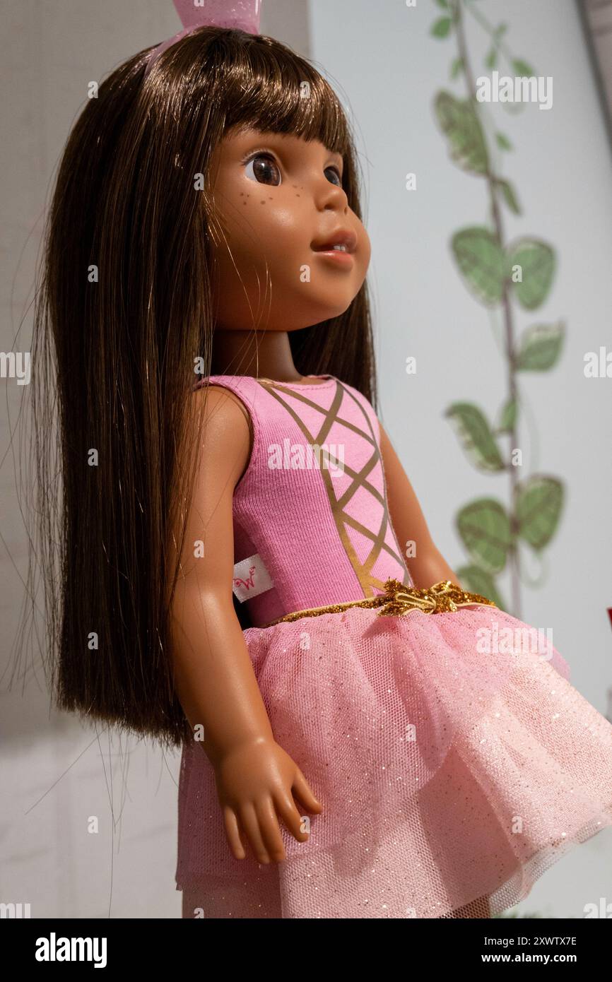 The American Girl store in Rockefeller Center is popular, New York City, USA  2024 Stock Photo