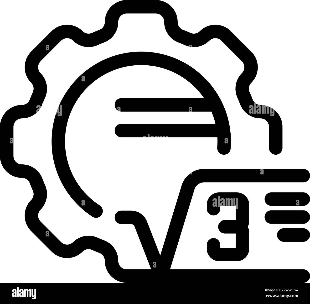 Gear is creating a third generation blockchain cryptocurrency Stock Vector