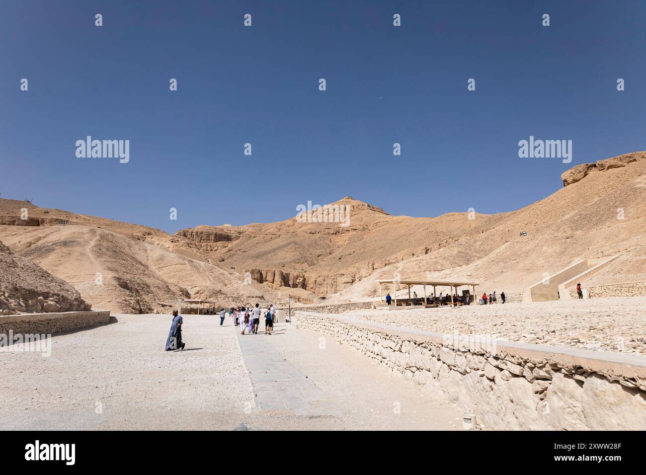Valley of the Kings, kings valley, west bank of the Nile river, Luxor, Egypt, North Africa, Africa Stock Photo