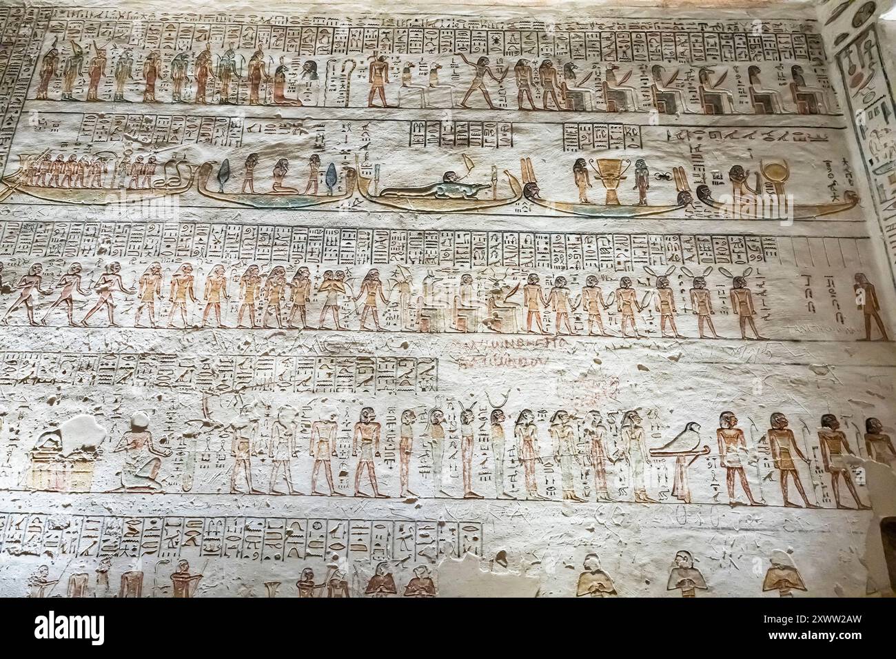 Valley Of The Kings Kings Valley Mural Relief Paintings Of KV9 Tomb Valley Of The Kings Kings Valley Mural Relief Paintings Of KV9 Tomb