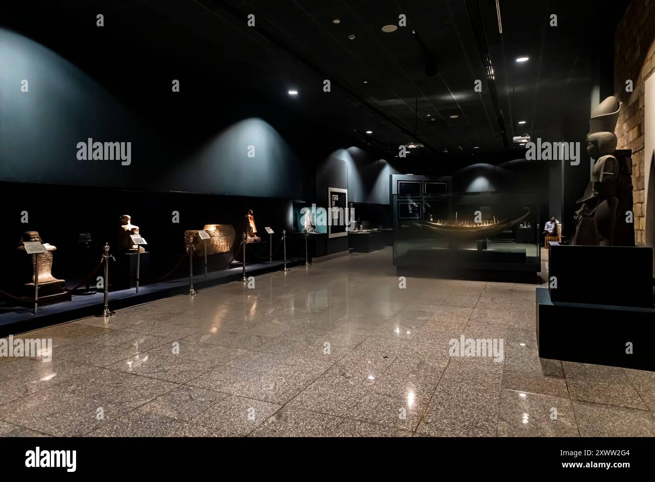 Luxor museum, Gallery hall, Luxor, Egypt, North Africa, Africa Stock Photo
