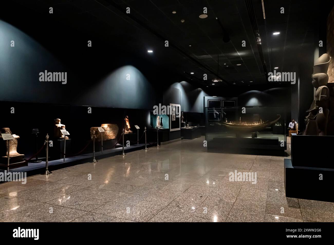 Luxor museum, Gallery hall, Luxor, Egypt, North Africa, Africa Stock Photo