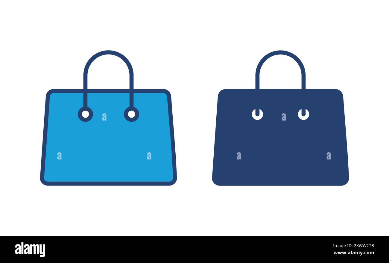 Shopping bag icon vector. shopping icon vector Stock Vector