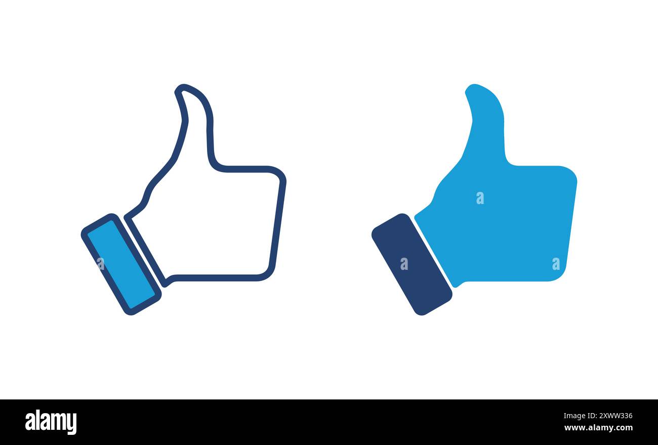 Thumbs up icon vector. Hand like. Like icon vector Stock Vector Image ...