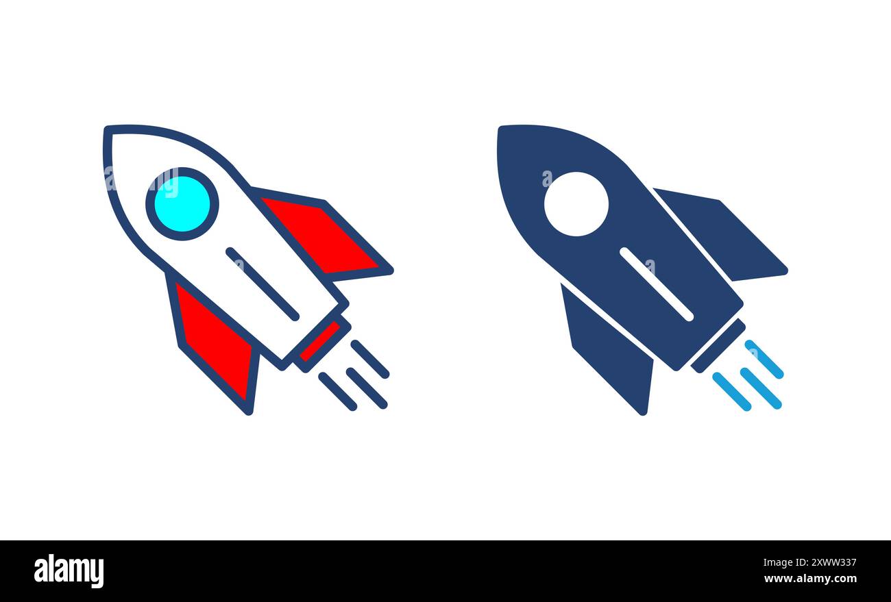 Rocket icon vector. Startup icon vector Stock Vector Image & Art - Alamy