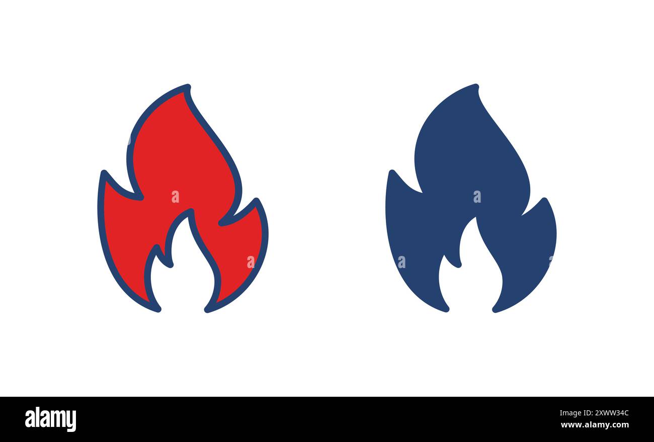 Fire icon vector. fire vector icon Stock Vector Image & Art - Alamy