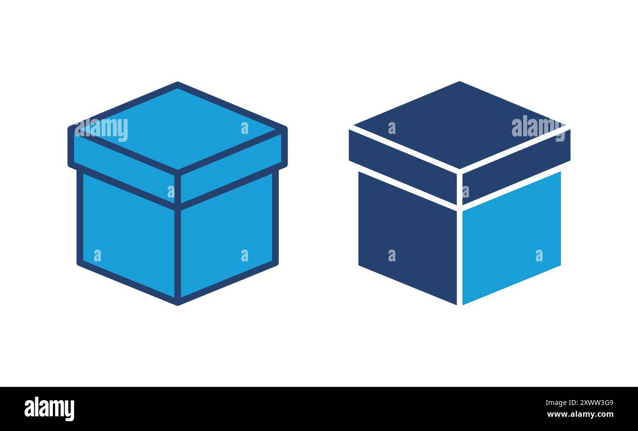 Box icon vector. box vector icon, package, parcel Stock Vector