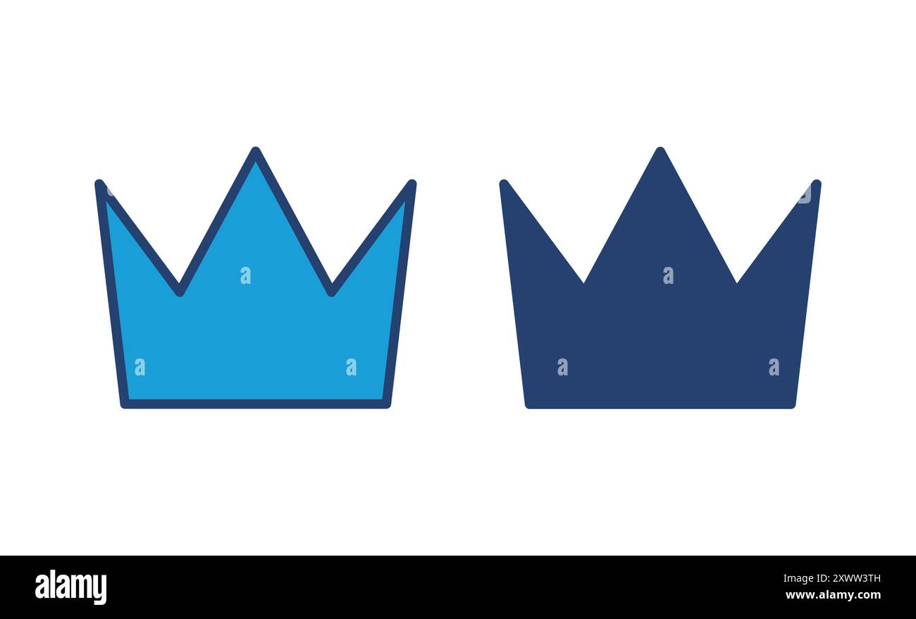 Crown icon vector. crown vector icon Stock Vector