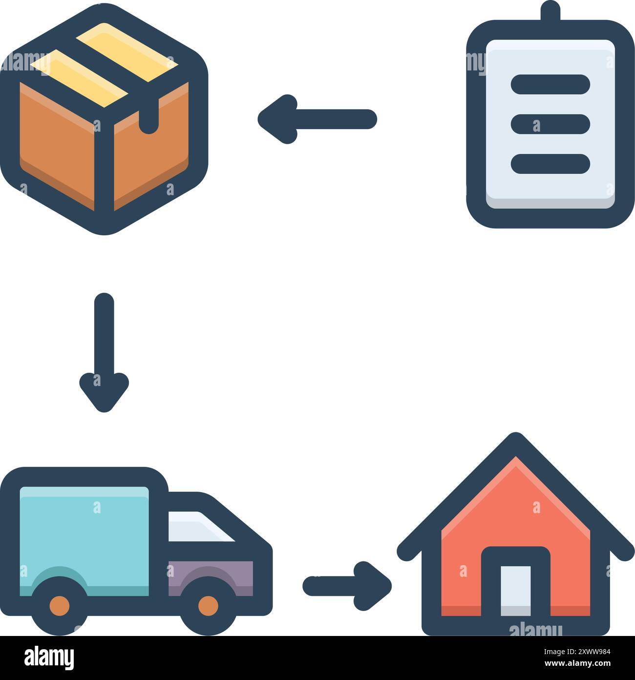 Icon for delivery process, delivery Stock Vector Image & Art - Alamy