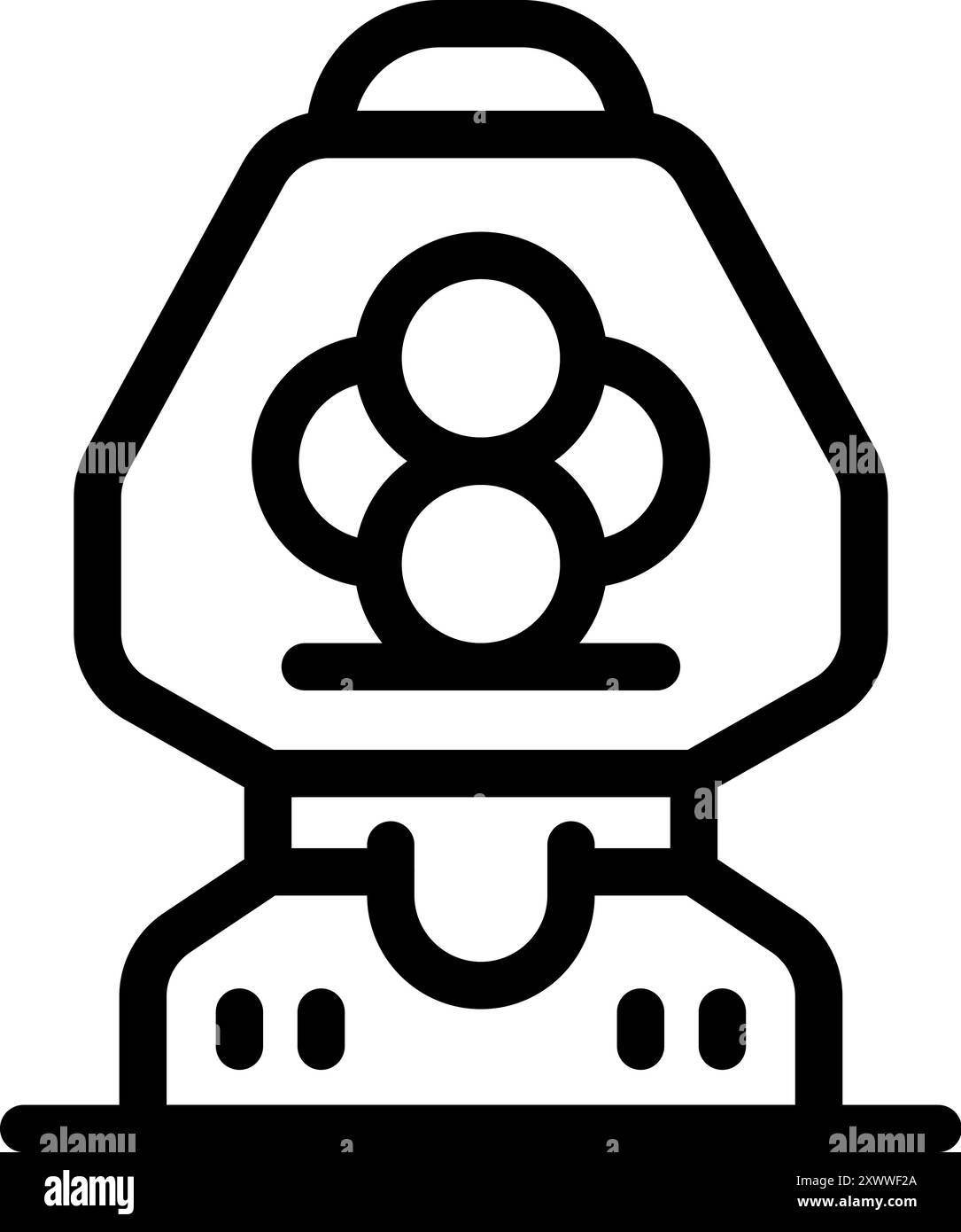 Radiation Icon Pixel Art