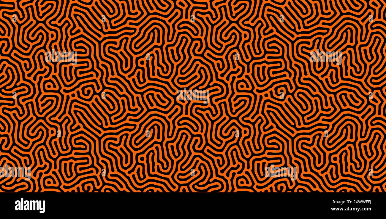 Turing Diffusion Effect Vector Abstract Background, Fabric seamless pattern or texture wallpaper and backdrop Stock Vector