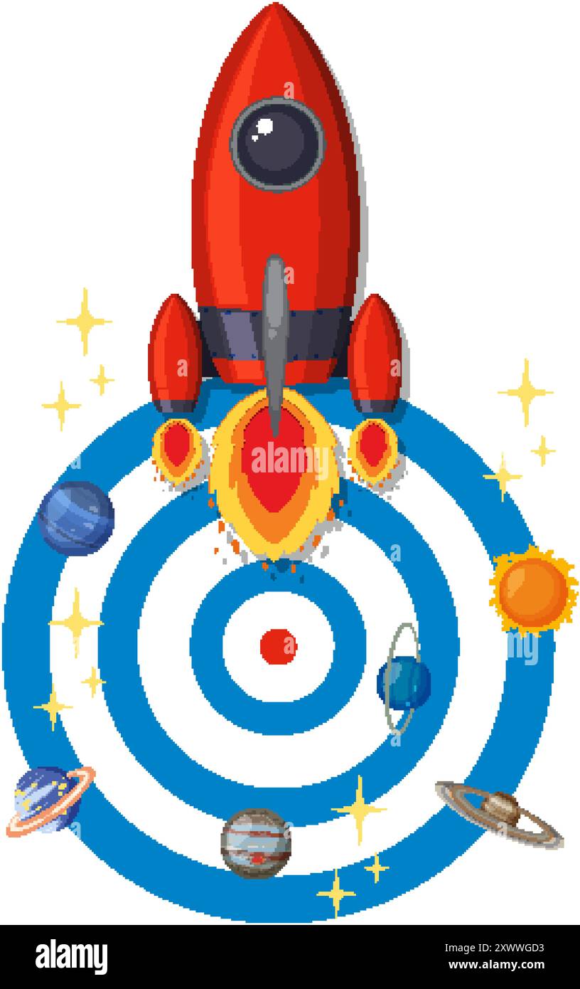 Rocket Targetx Rocket target Stock Vector Images - Alamy
