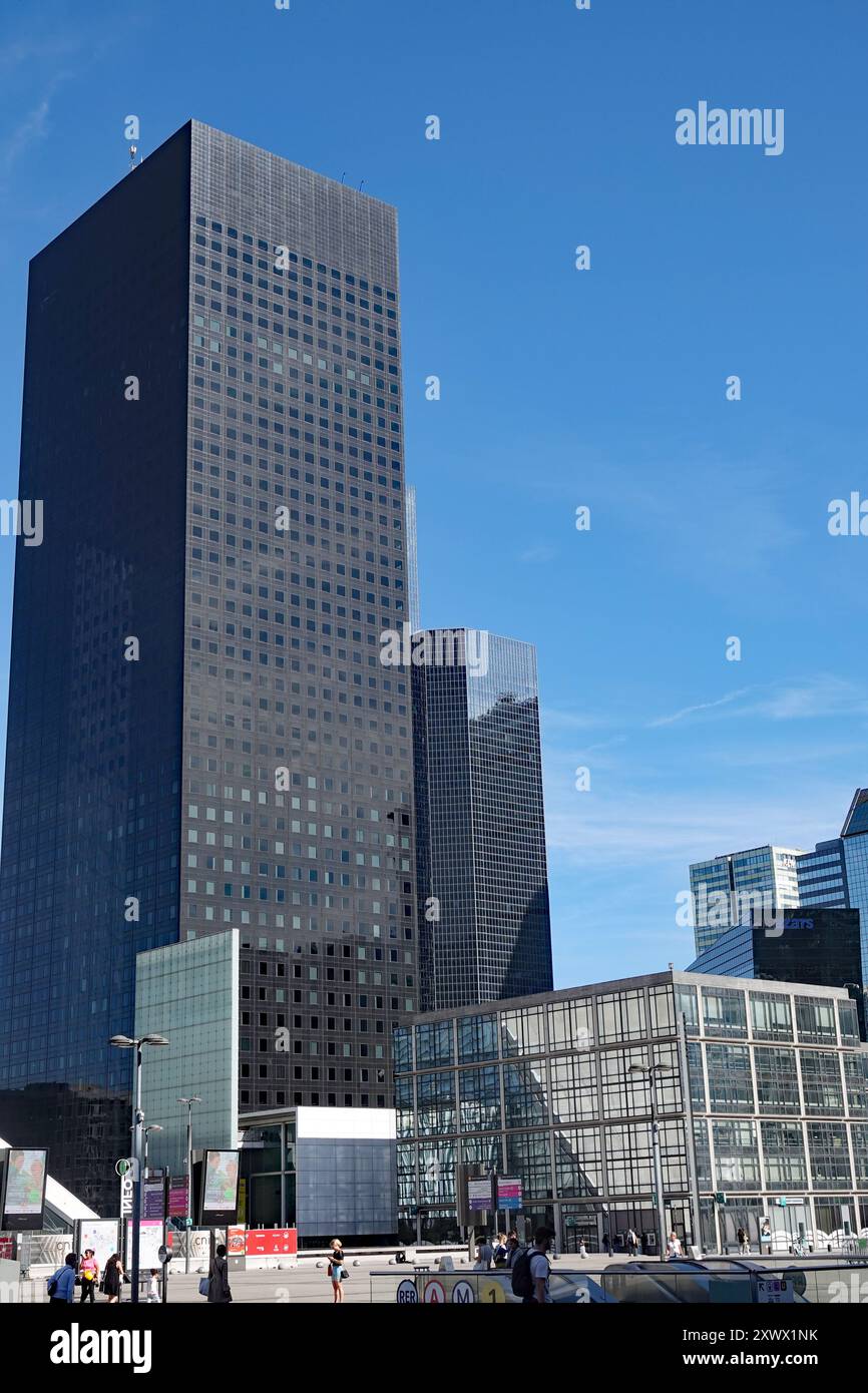 Office buildings in the Paris La Defense business district (for press and editorial use only) Stock Photo