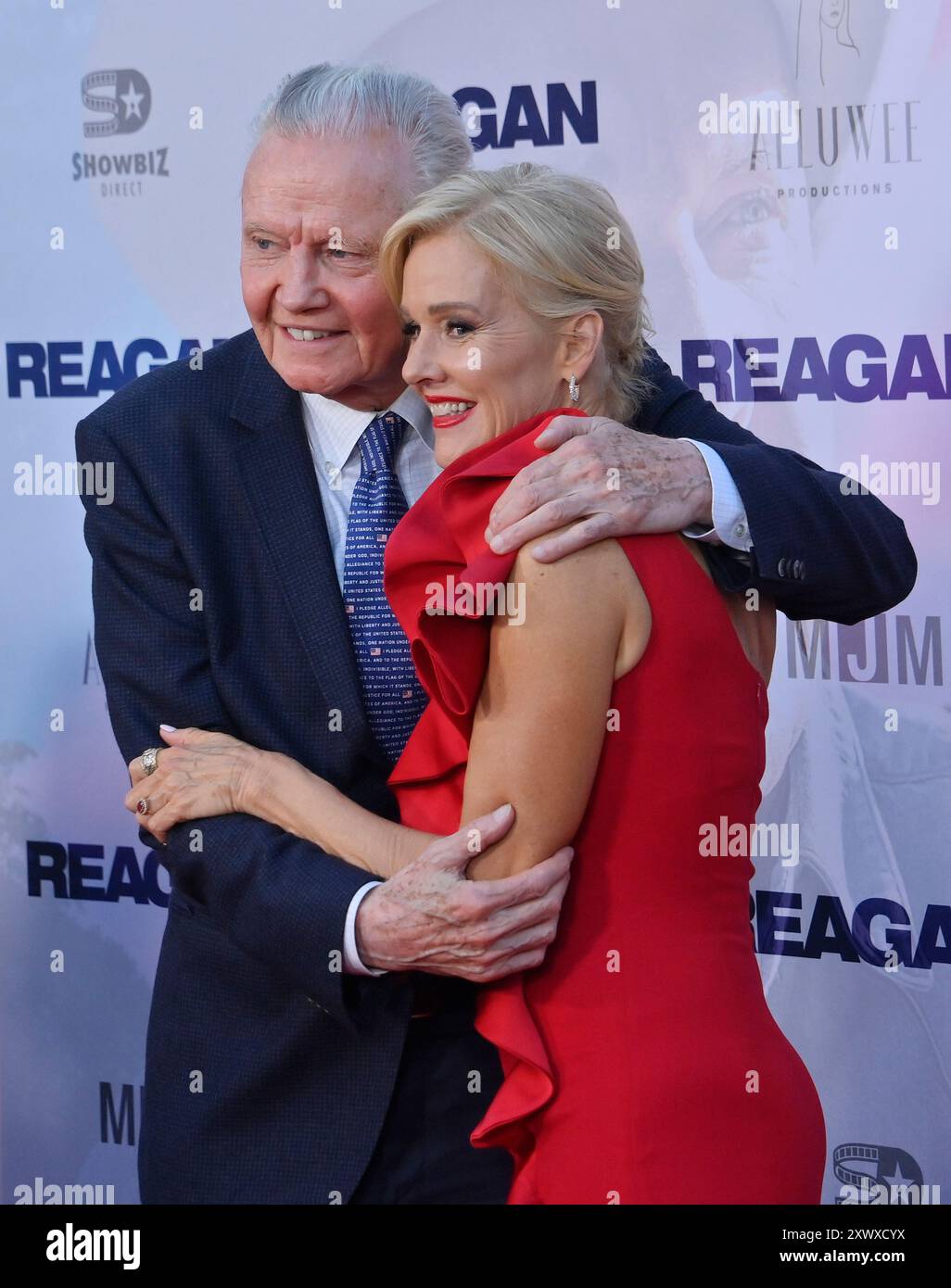 Voight Rising Cast Los Angeles, US, August 20, 2024. Cast members Jon Voight (L) and ...