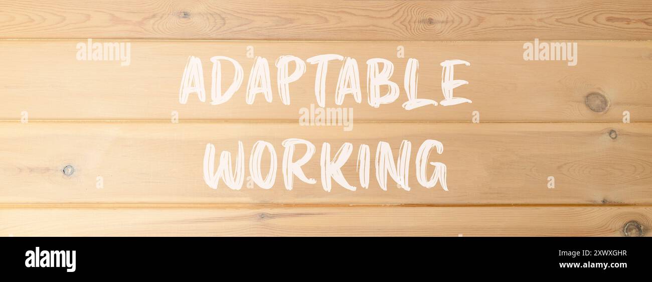 Adaptable working symbol. Concept words Adaptable working on beautiful ...