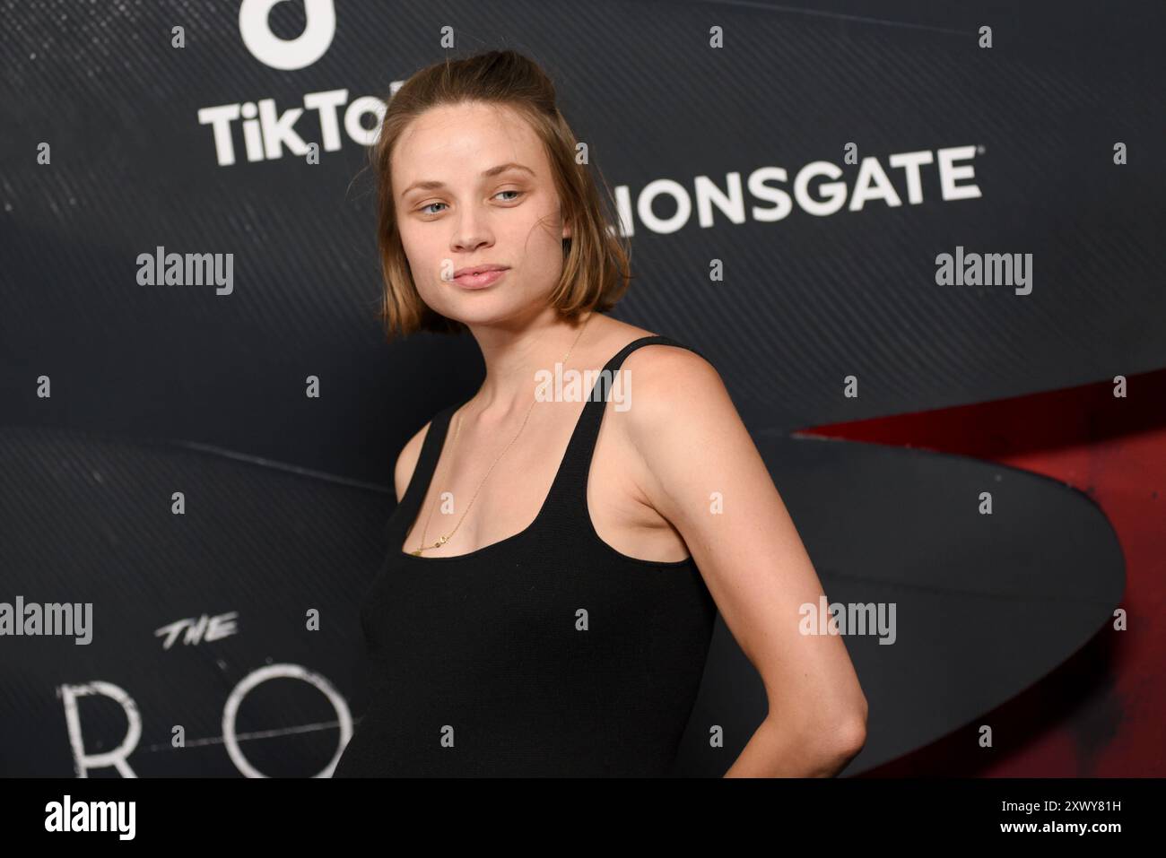 New York, USA. 20th Aug, 2024. Makenzie Leigh attending The Crow film premiere at The Village East by Angelika in New York, NY on August 20, 2024. (Photo by Efren Landaos/Sipa USA) Credit: Sipa USA/Alamy Live News Stock Photo