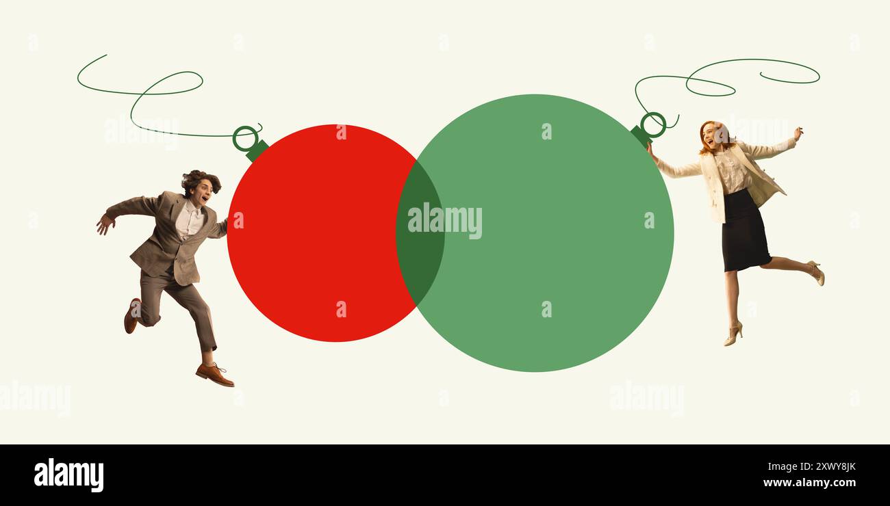 Two overlapping circles hi-res stock photography and images - Alamy