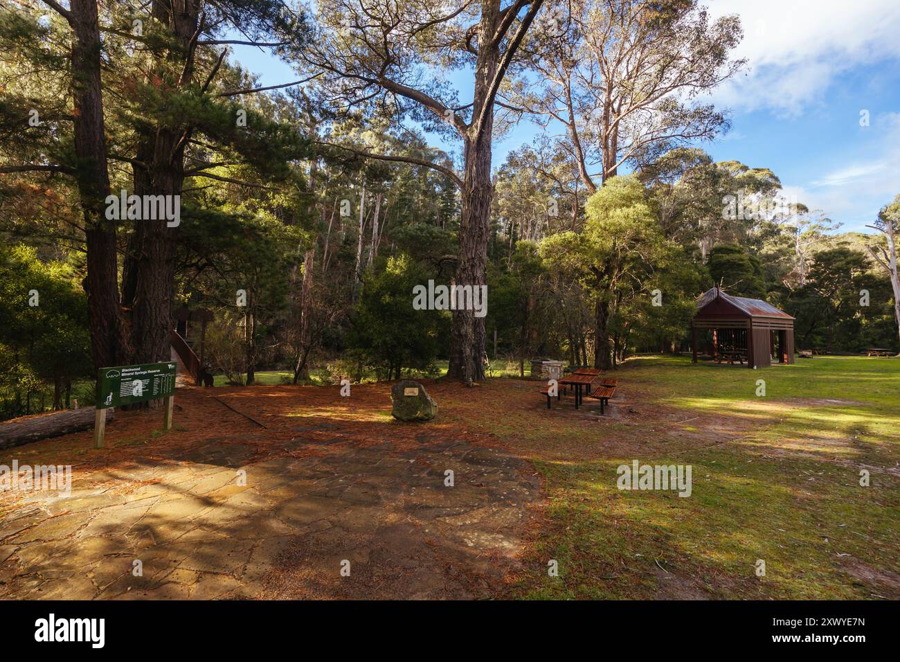 Blackwood Mineral Springs in Victoria Australia Stock Photo - Alamy