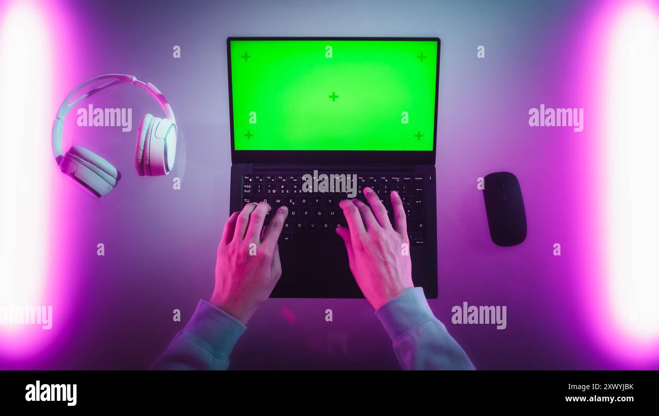 Top view software developer working hi-res stock photography and images ...