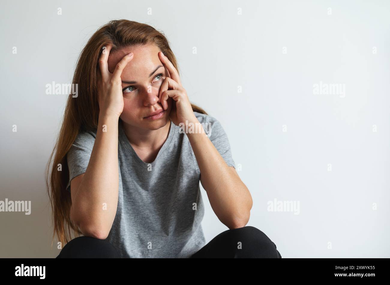 Woman wearing shirt featuring hi-res stock photography and images - Alamy
