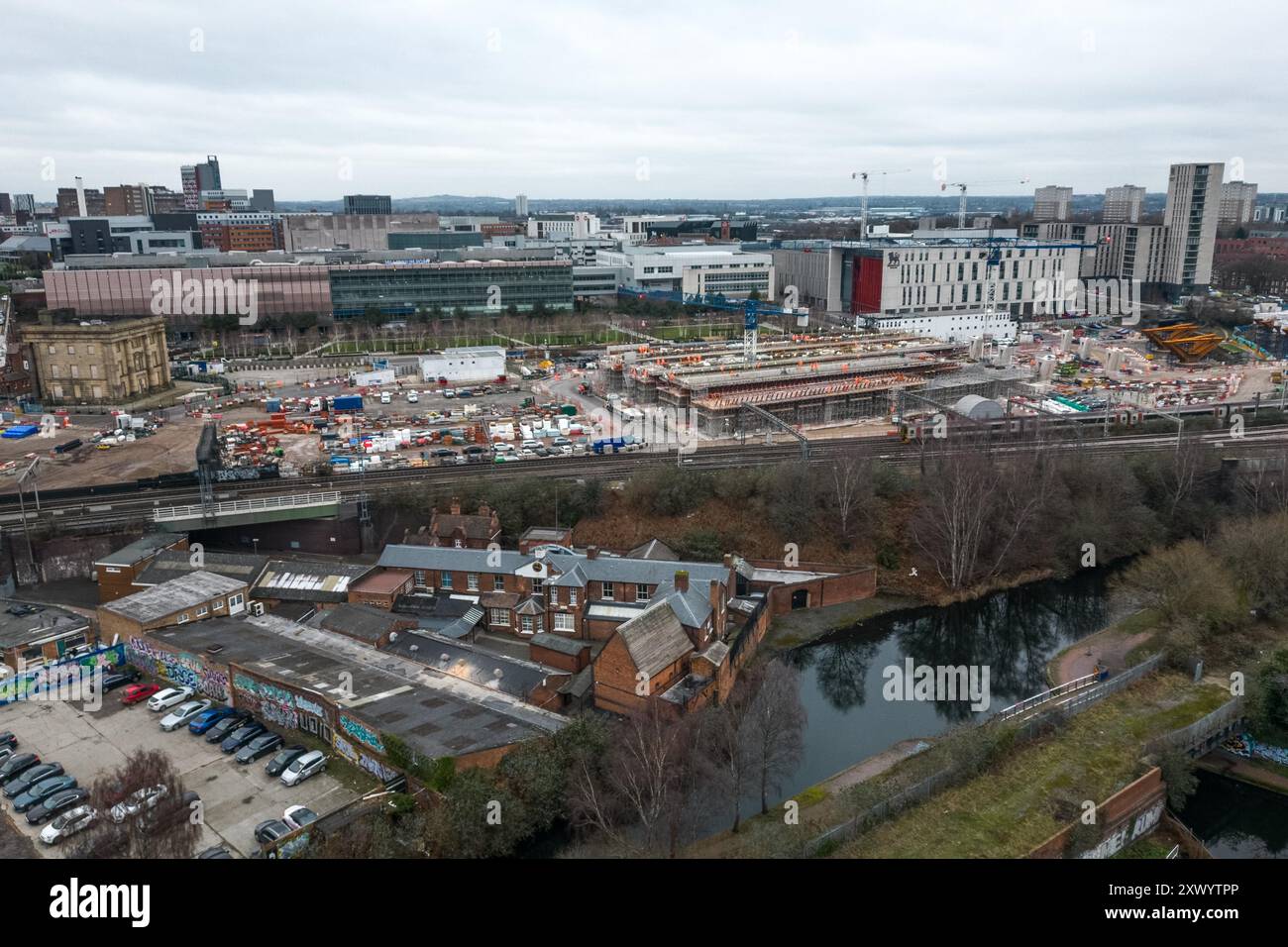 Canal Street, Digbeth, Birmingham, 11th January 2024 - Construction ...