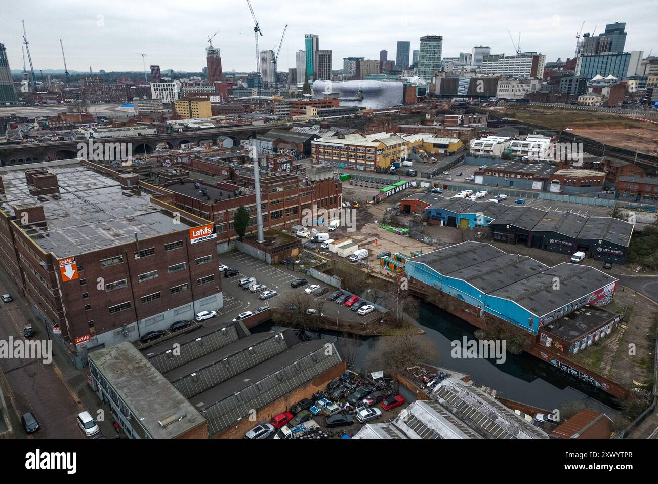 Canal Street, Digbeth, Birmingham, 11th January 2024 - Construction ...