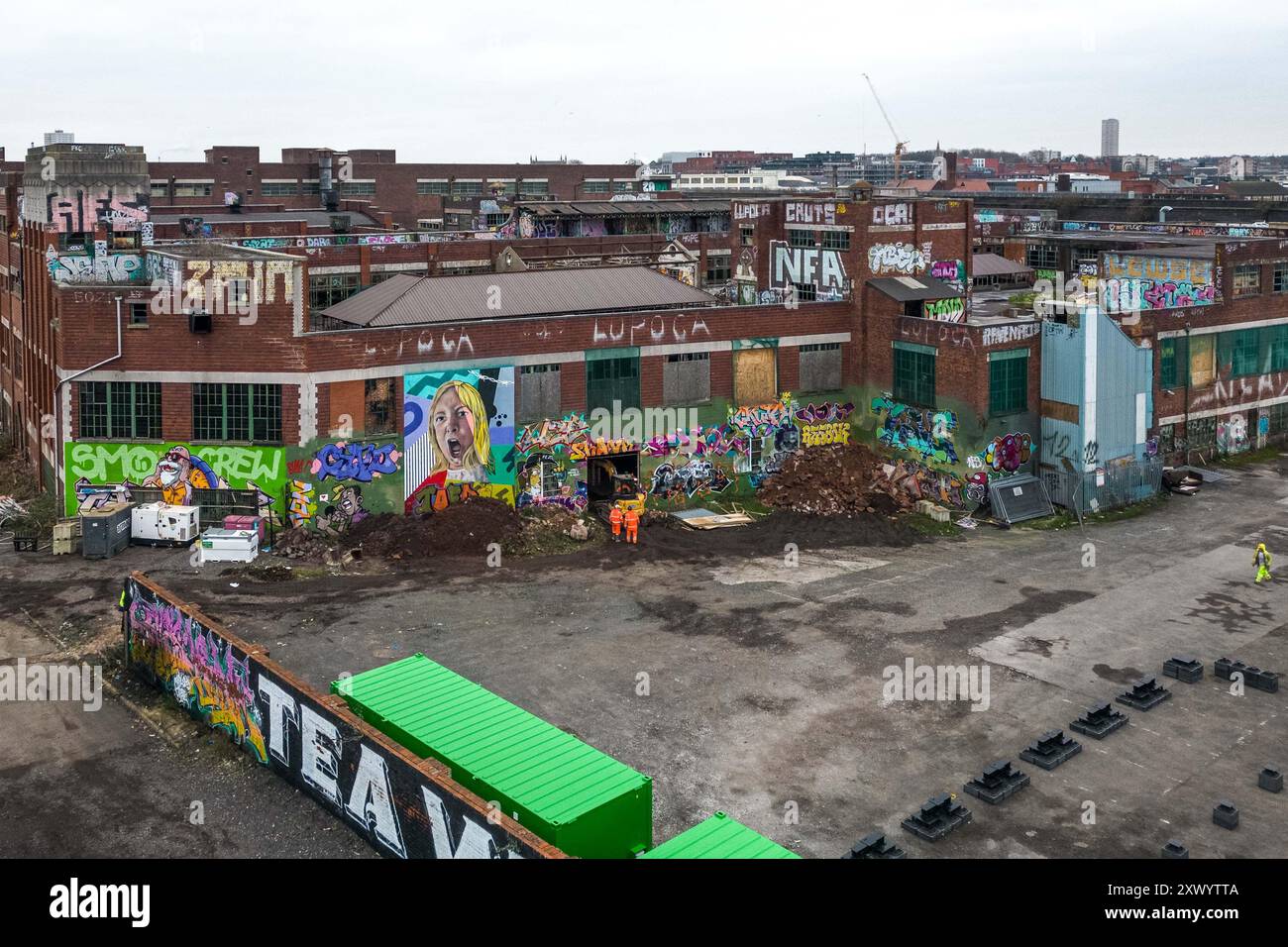 Canal Street, Digbeth, Birmingham, 11th January 2024 - Construction ...