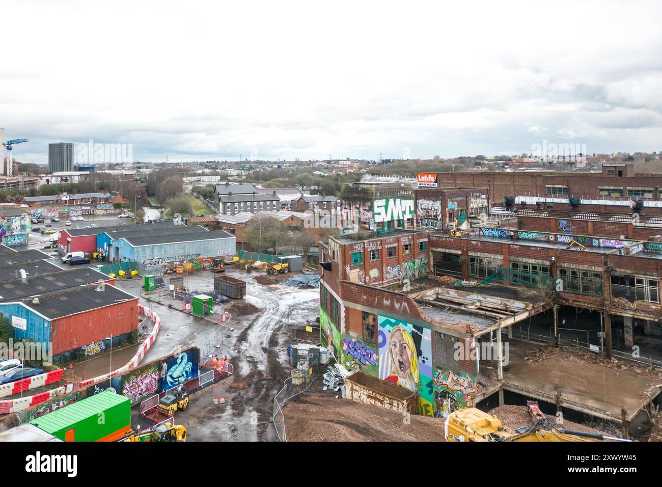 Canal Street, Digbeth, Birmingham, 15th March 2024 - Construction ...