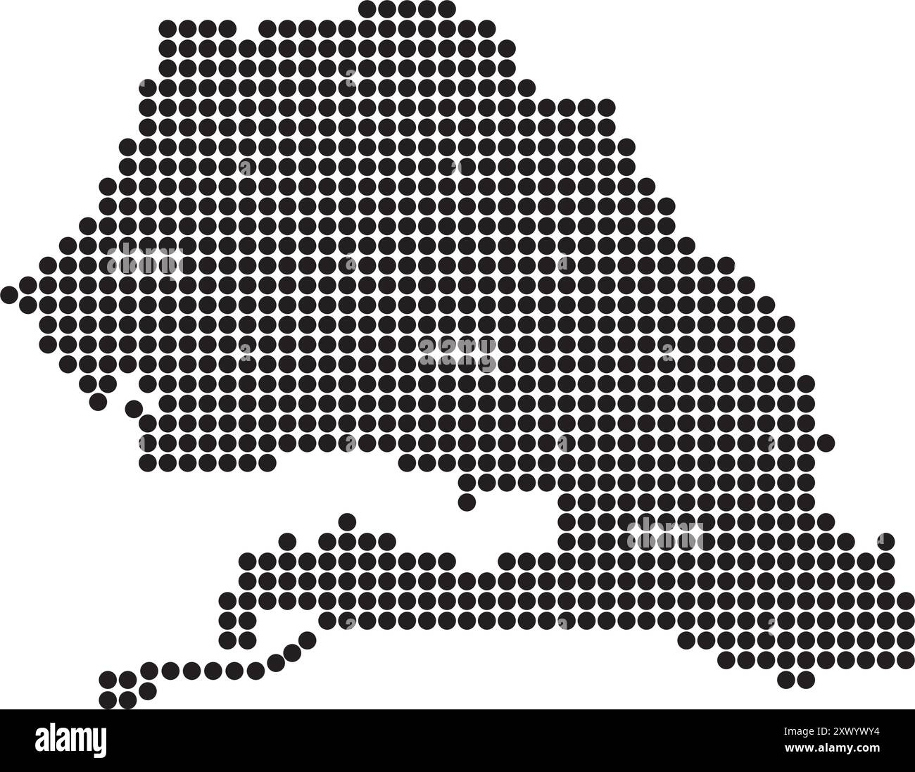 sinegal map icon illustration element design Stock Vector