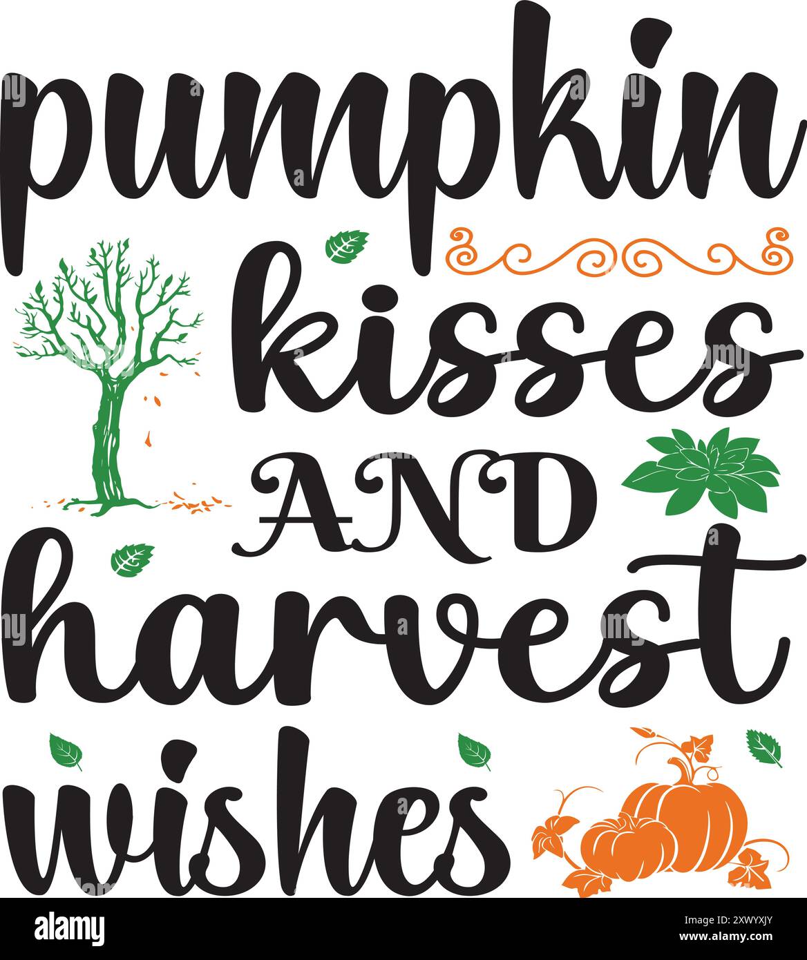 Fall Lettering Svg Fall SVG Design Lettering Concept Typography T-Shirt Design Stock ...
