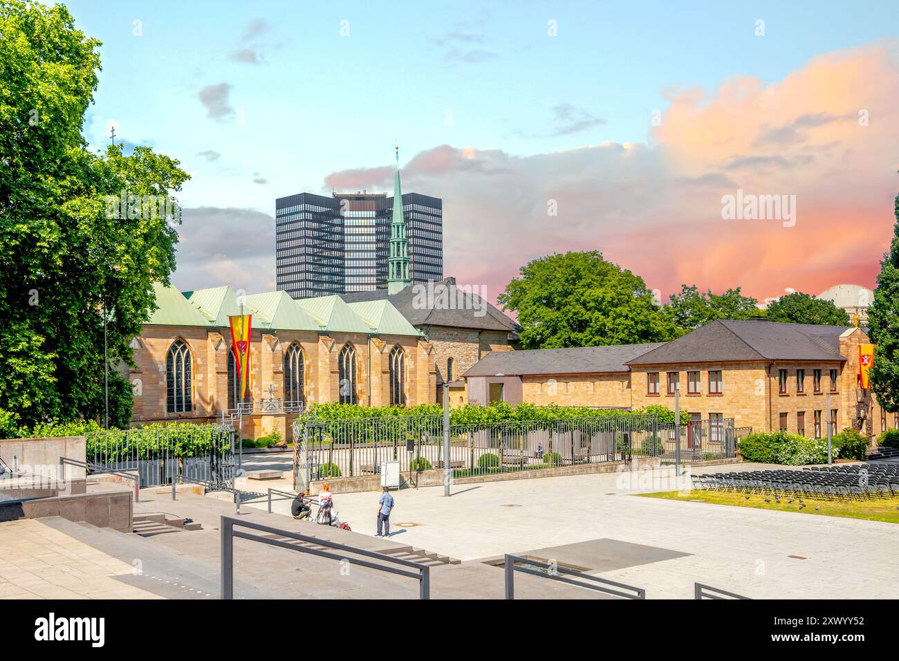 Old city of Essen, Germany Stock Photo