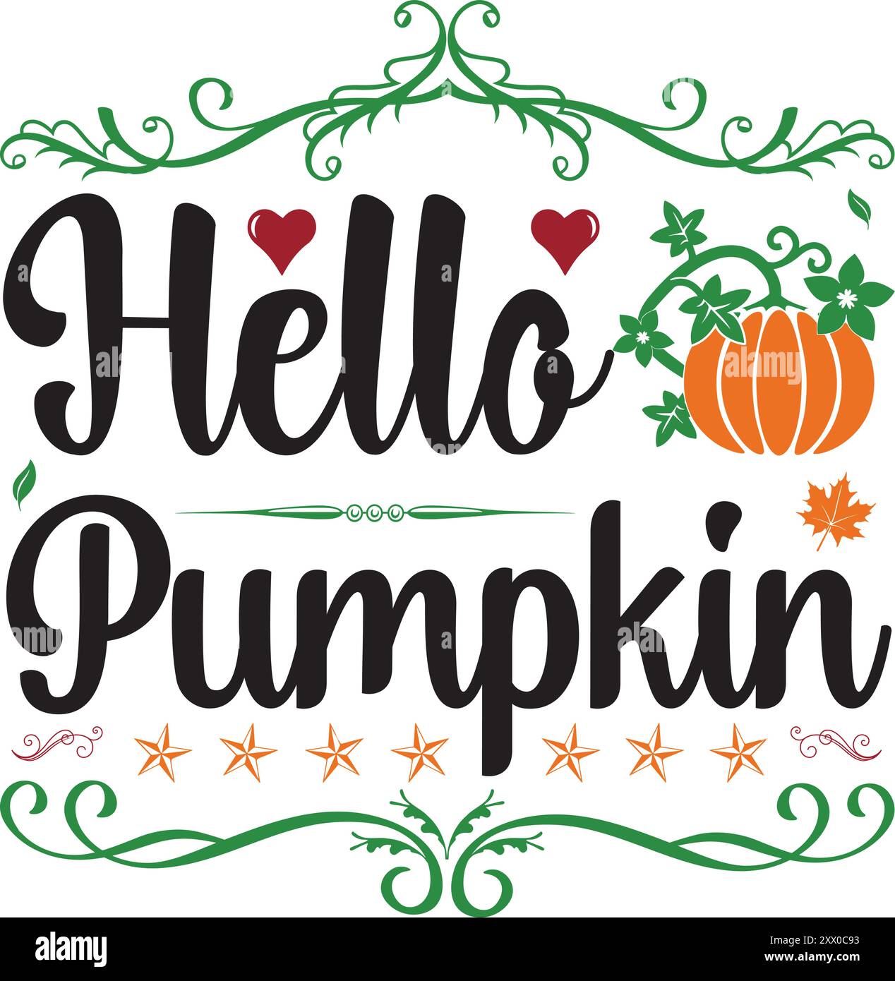 Pumpkin SVG Design Lettering Concept Typography T-Shirt Design With ...
