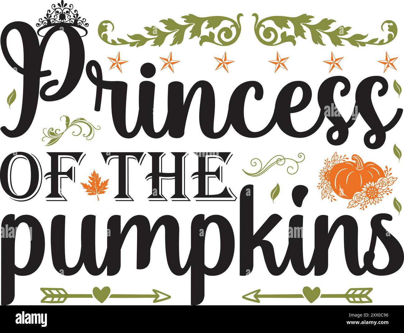Pumpkin SVG Design Lettering Concept Typography T-Shirt Design With ...