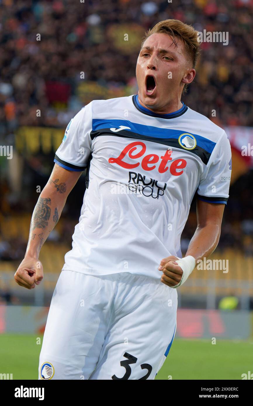 Mateo Retegui of Atalanta celebrates after scoring a goal during 