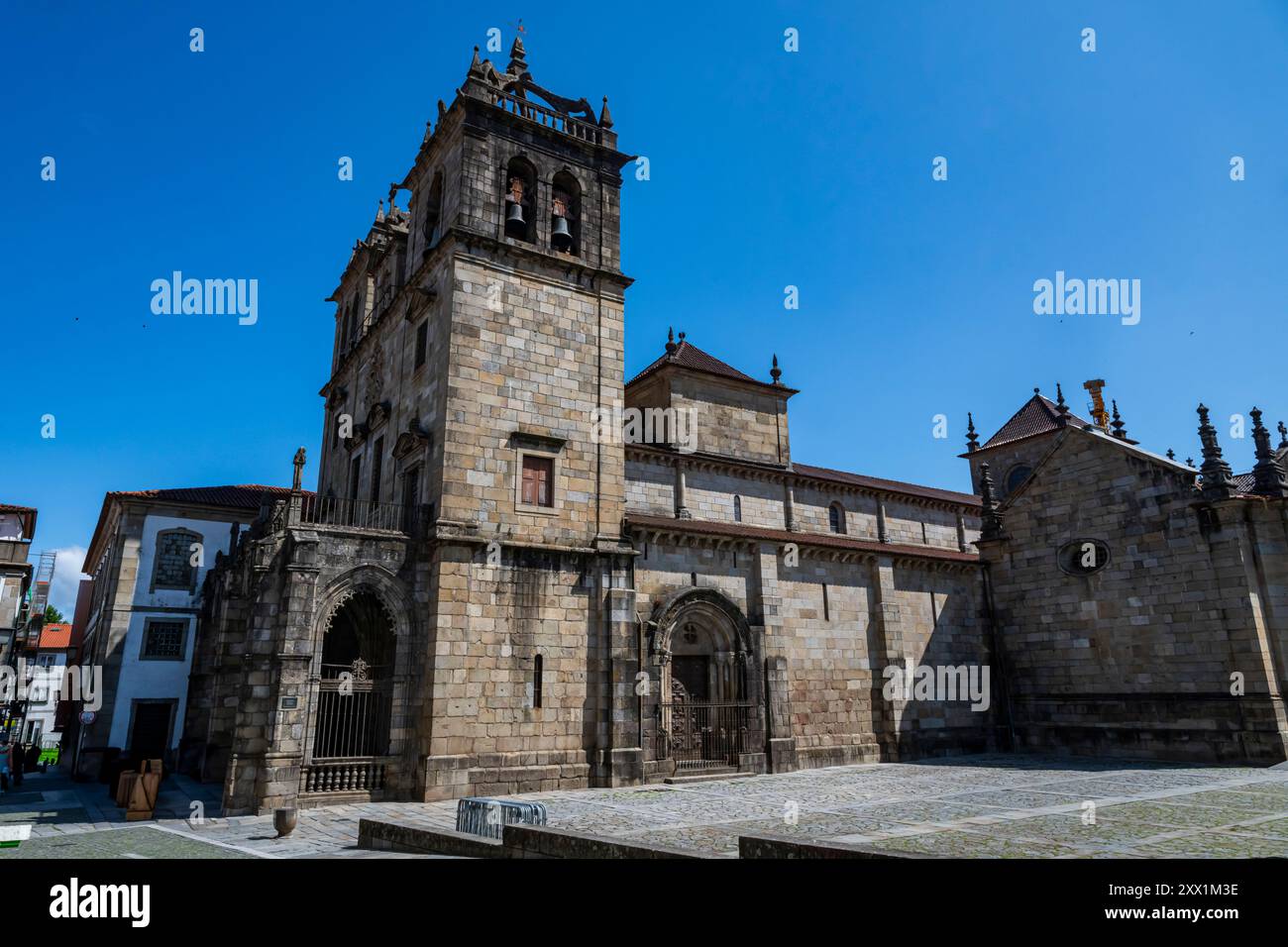 Braga Cathedral, Braga, Norte, Portugal, Europe Stock Photo