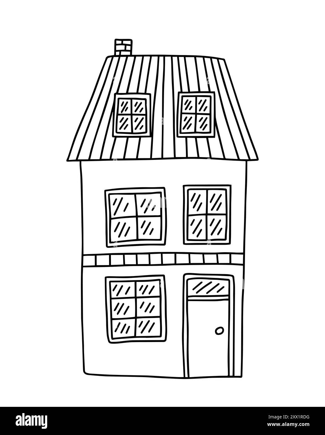 Hand drawn country house Stock Vector Image & Art - Alamy