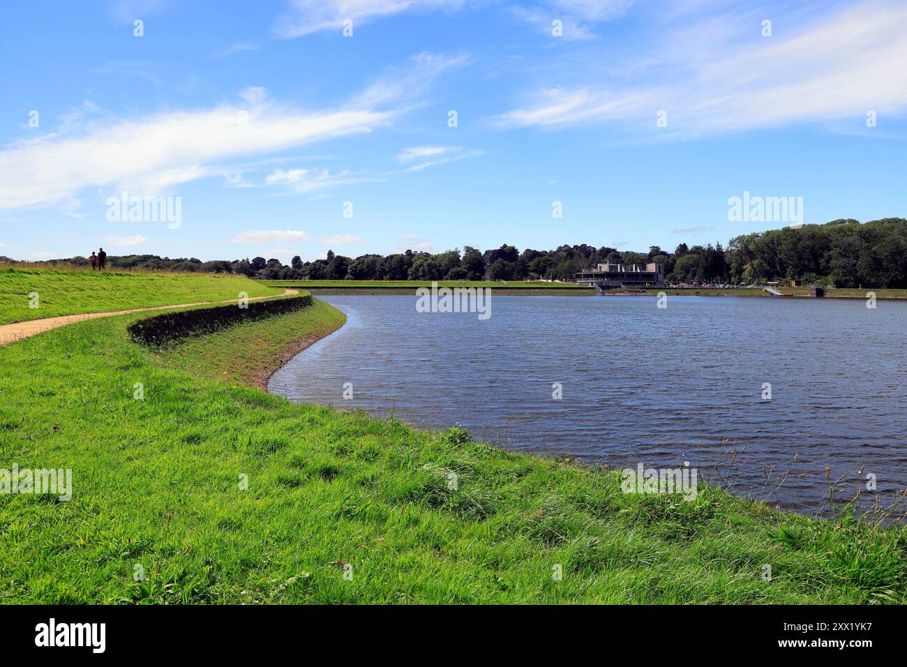 Winding path around Lisvane reservoir at 'Llanishen & Lisvane ...