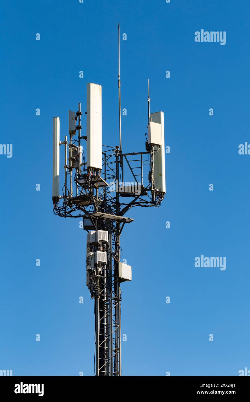 tower of 4G and 5G cellular. Macro Base Station