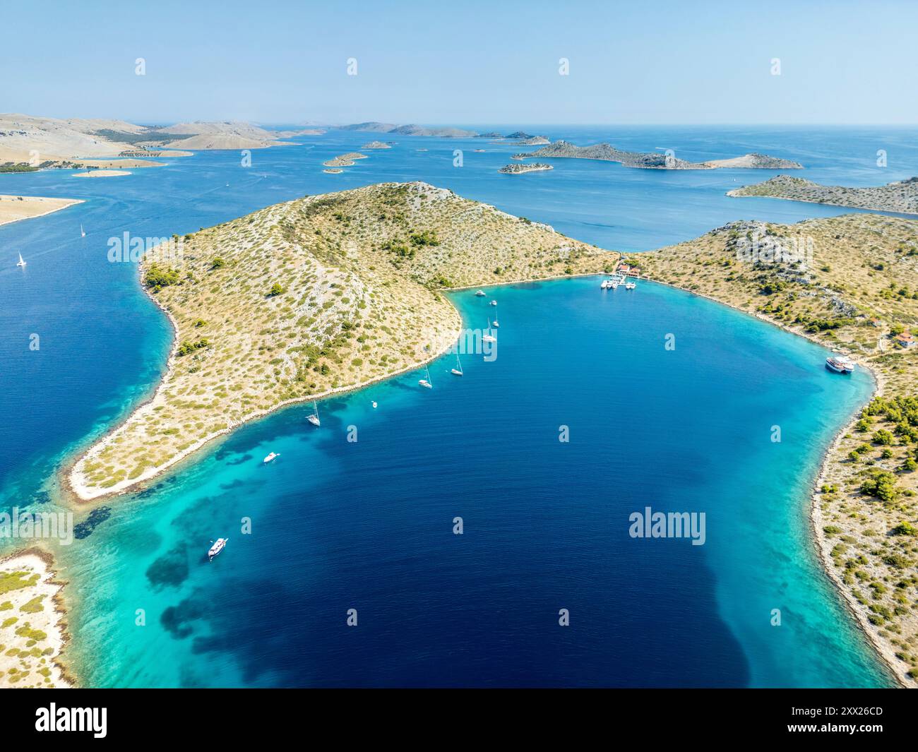 Kornati Islands Croatia August 2 2024 Aerial View Of Famous